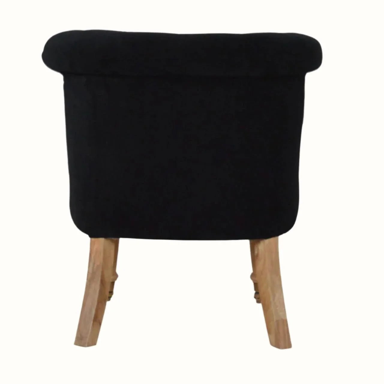 Mineo Velvet Accent Chair - Black/Natural Accent Chairs - Bokel Home