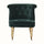 Mineo Velvet Accent Chair - Emerald Green/Natural Accent Chairs - Bokel Home