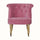 Mineo Velvet Accent Chair - Pink/Natural Accent Chairs - Bokel Home