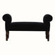 Mineo Velvet Bench - Black/Walnut Bench - Bokel Home