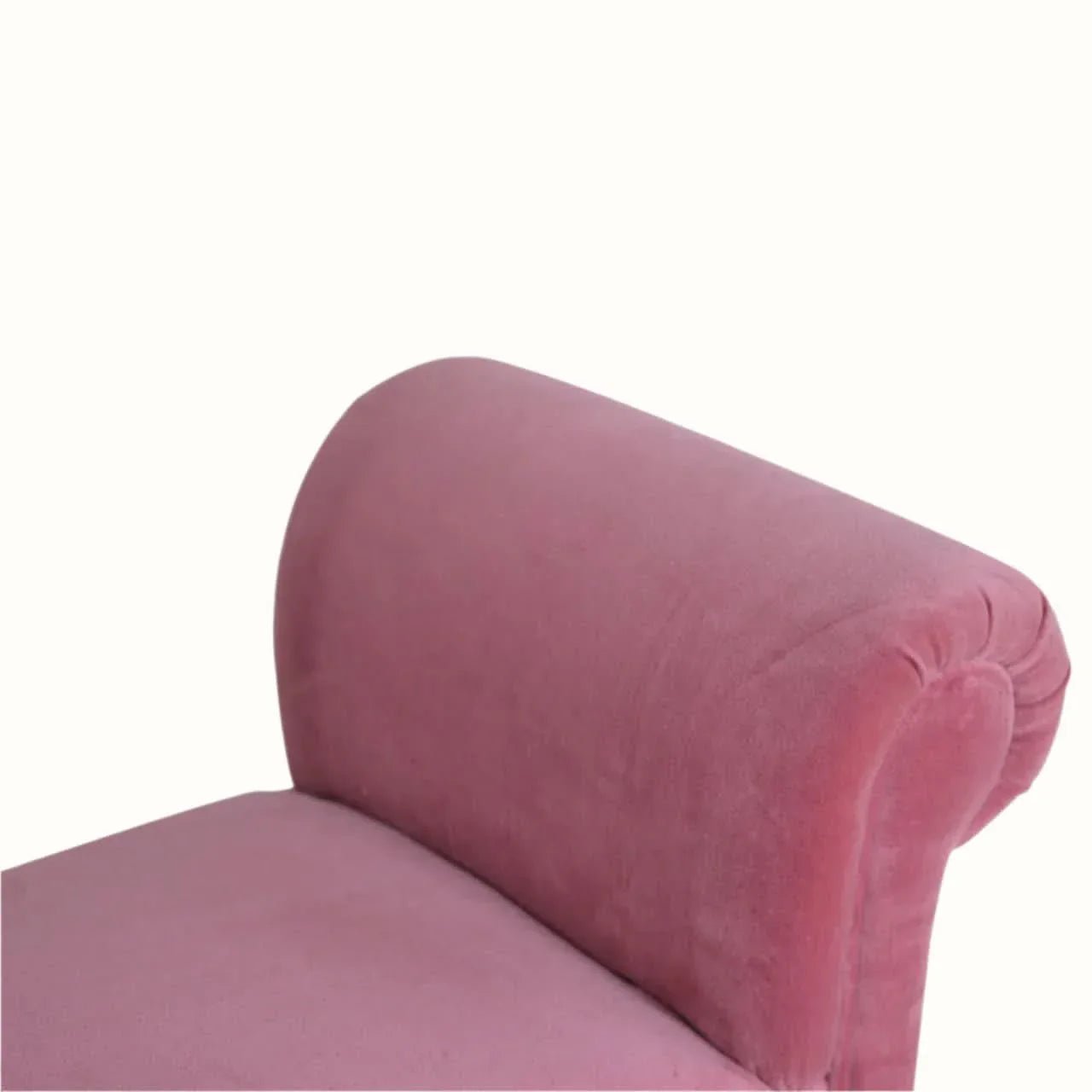Mineo Velvet Bench - Rose Pink/Walnut Bench - Bokel Home