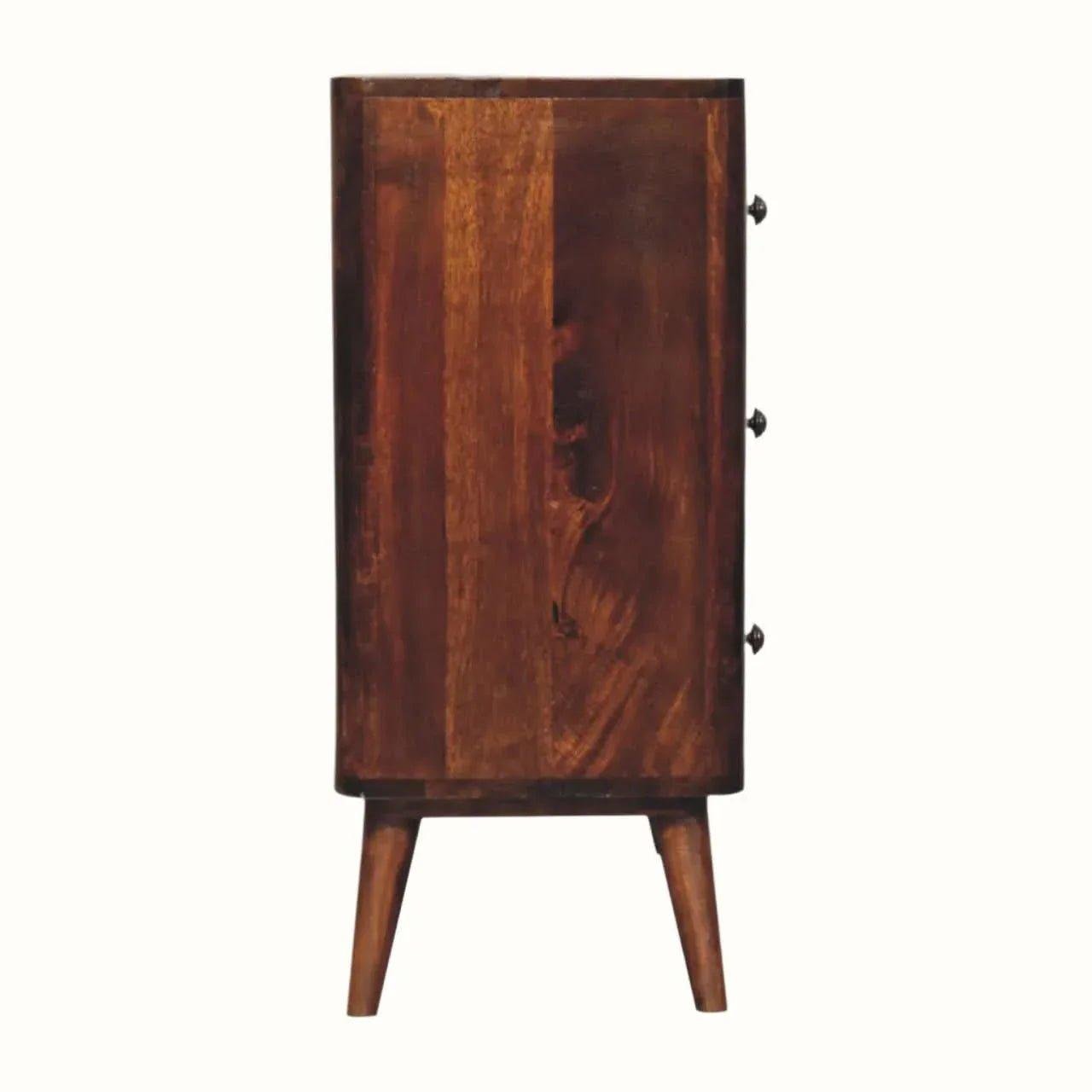 Mintz Chest of 3 Drawers - Chestnut Chest of Drawers - Bokel Home