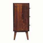 Mintz Chest of 3 Drawers - Chestnut Chest of Drawers - Bokel Home