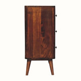 Mintz Chest of 3 Drawers - Chestnut Chest of Drawers - Bokel Home