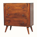 Mintz Chest of 3 Drawers - Chestnut Chest of Drawers - Bokel Home