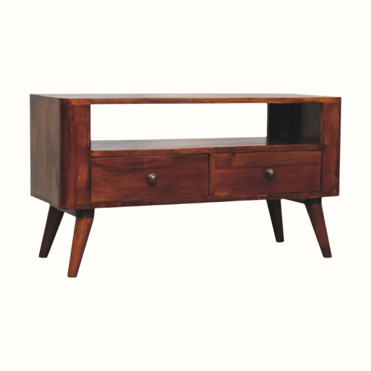 Mintz Media Unit - Chestnut TV Stands - Bokel Home