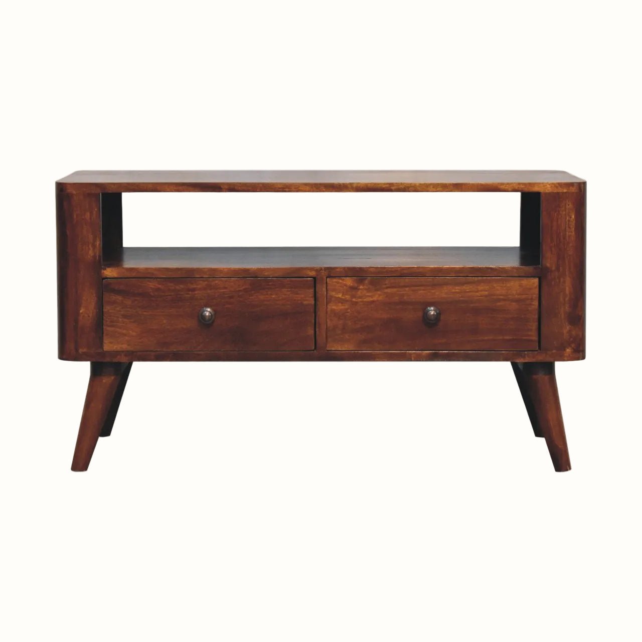 Mintz Media Unit - Chestnut TV Stands - Bokel Home