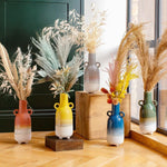 Mojave Blue Glaze Large Vase Vases - Bokel Home