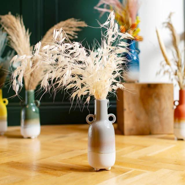 Mojave Grey Glaze Large Vase Vases - Bokel Home