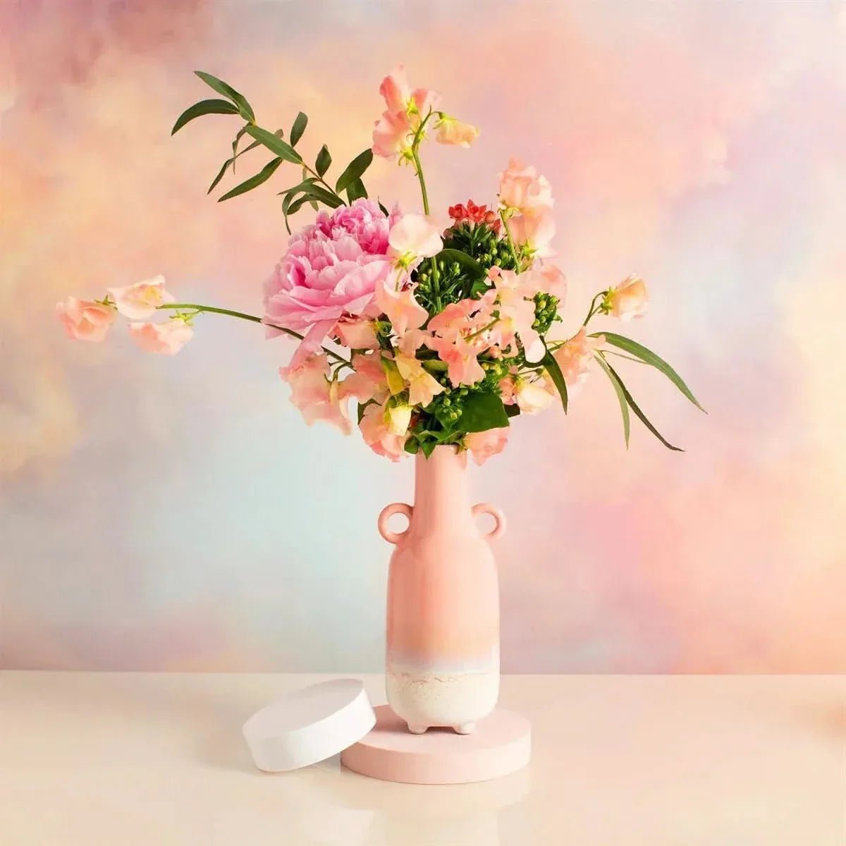 Mojave Pink Glaze Large Vase Vases - Bokel Home