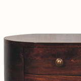 Molina Bedside Table 2 Drawers, Medium - California Walnut Bedside Tables - Bokel Home