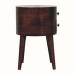 Molina Bedside Table 2 Drawers, Medium - California Walnut Bedside Tables - Bokel Home