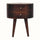 Molina Bedside Table 2 Drawers, Medium - California Walnut Bedside Tables - Bokel Home