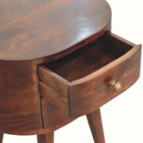 Molina Bedside Table 2 Drawers, Medium - California Walnut Bedside Tables - Bokel Home