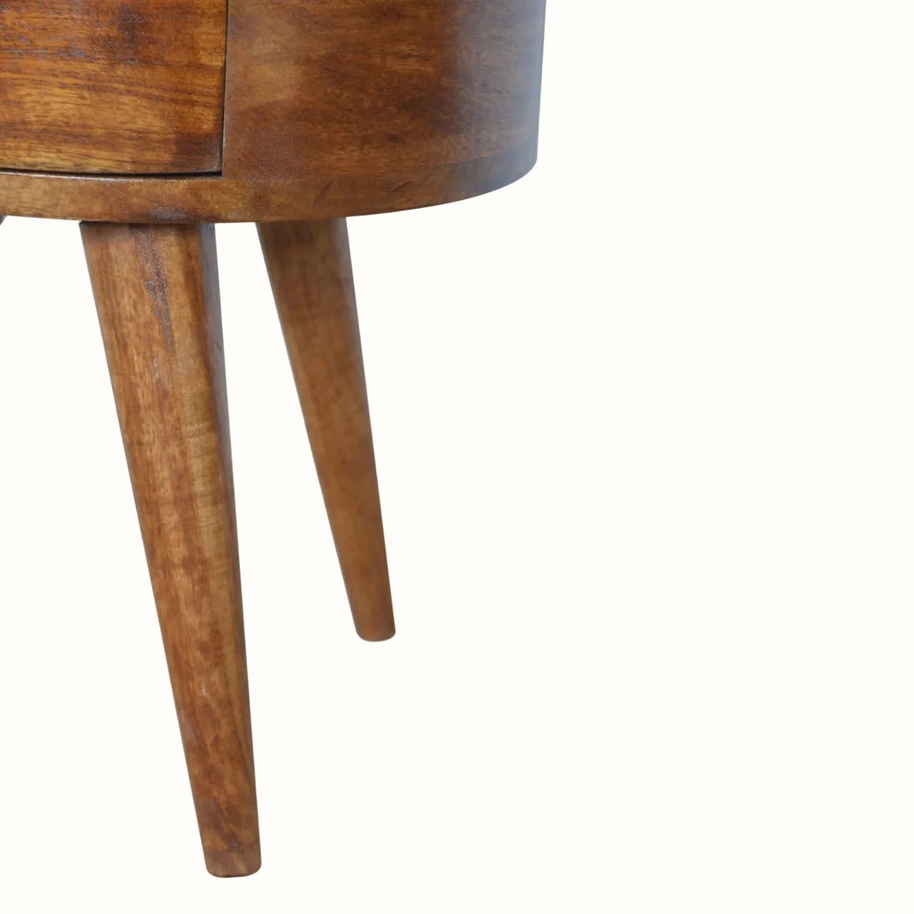 Molina Bedside Table 2 Drawers, Medium - Chestnut Bedside Tables - Bokel Home