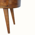 Molina Bedside Table 2 Drawers, Medium - Chestnut Bedside Tables - Bokel Home