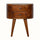 Molina Bedside Table 2 Drawers, Medium - Chestnut Bedside Tables - Bokel Home