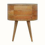 Molina Bedside Table 2 Drawers, Medium - Natural Bedside Tables - Bokel Home