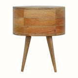 Molina Bedside Table 2 Drawers, Medium - Natural Bedside Tables - Bokel Home