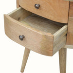 Molina Bedside Table 2 Drawers, Medium - Natural Bedside Tables - Bokel Home
