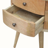 Molina Bedside Table 2 Drawers, Medium - Natural Bedside Tables - Bokel Home
