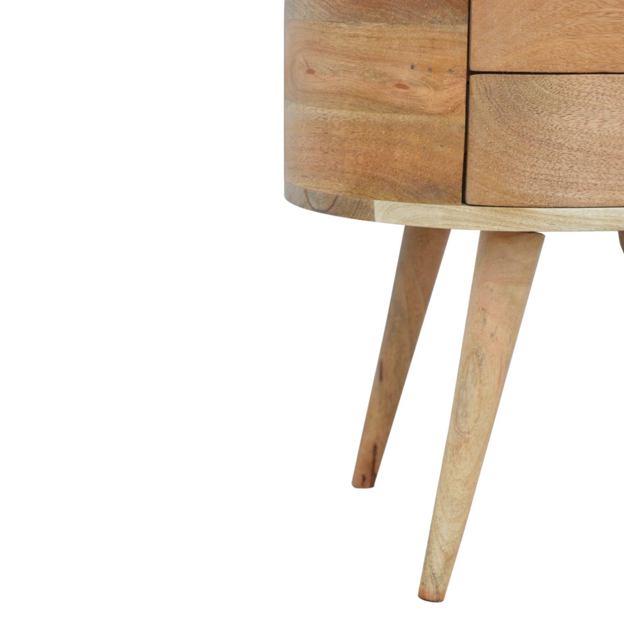 Molina Bedside Table 2 Drawers, Medium - Natural Bedside Tables - Bokel Home
