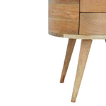 Molina Bedside Table 2 Drawers, Medium - Natural Bedside Tables - Bokel Home