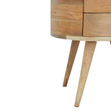 Molina Bedside Table 2 Drawers, Medium - Natural Bedside Tables - Bokel Home