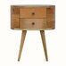 Molina Bedside Table 2 Drawers, Medium - Natural Bedside Tables - Bokel Home