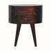 Molina Bedside Table 2 Drawers, Medium - Walnut Bedside Tables - Bokel Home