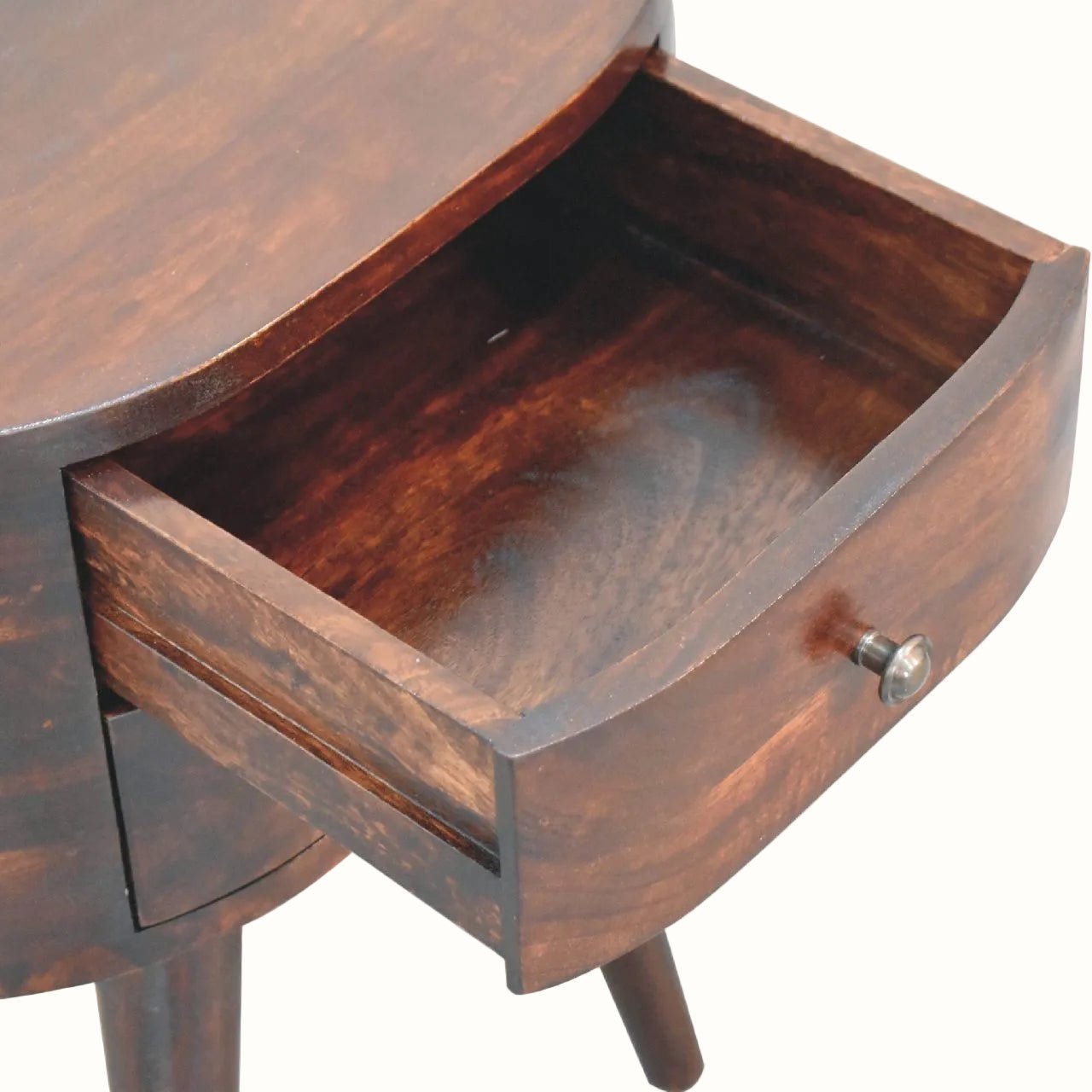 Molina Bedside Table 2 Drawers, Medium - Walnut Bedside Tables - Bokel Home