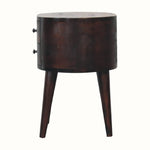 Molina Bedside Table 2 Drawers, Medium - Walnut Bedside Tables - Bokel Home