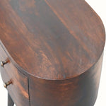 Molina Bedside Table 2 Drawers, Medium - Walnut Bedside Tables - Bokel Home