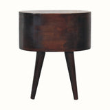 Molina Bedside Table 2 Drawers, Medium - Walnut Bedside Tables - Bokel Home