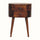Molina Bedside Table 2 Drawers, Mini - Chestnut Bedside Tables - Bokel Home