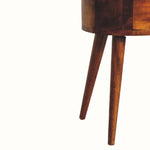 Molina Bedside Table 2 Drawers, Mini - Chestnut Bedside Tables - Bokel Home