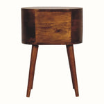 Molina Bedside Table 2 Drawers, Mini - Chestnut Bedside Tables - Bokel Home