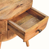 Molina Bedside Table 2 Drawers, Mini - Natural Bedside Tables - Bokel Home