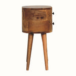 Molina Bedside Table 2 Drawers, Mini - Natural Bedside Tables - Bokel Home
