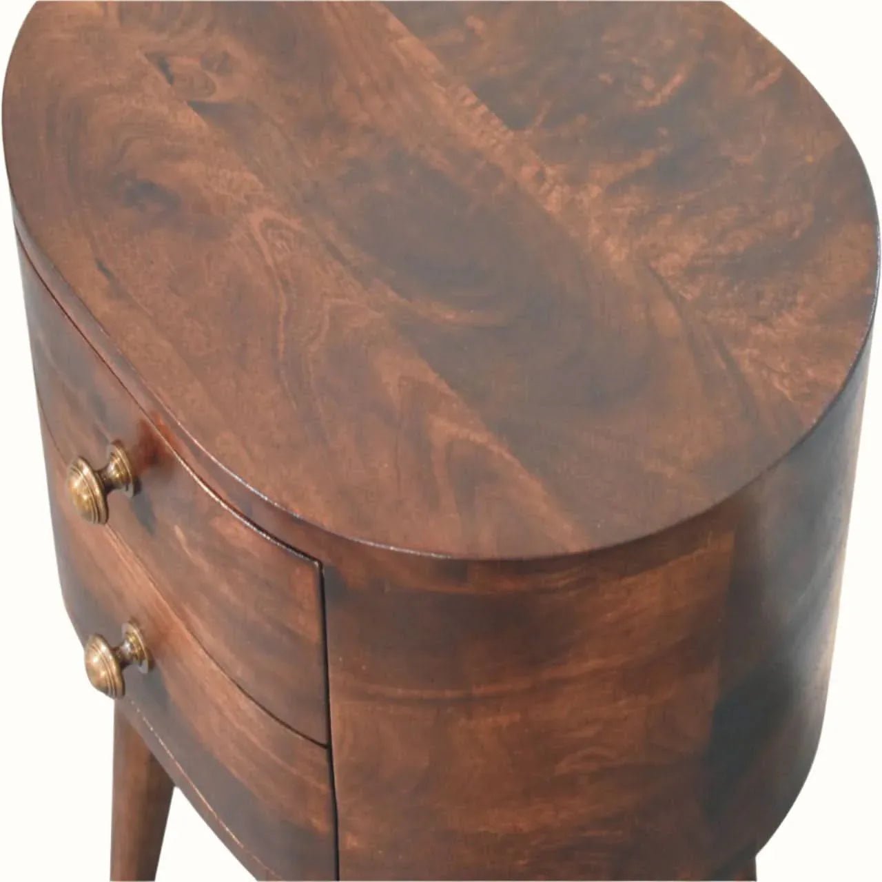Molina Bedside Table, Medium - California Walnut Bedside Tables - Bokel Home