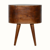 Molina Bedside Table, Medium - Chestnut Bedside Tables - Bokel Home