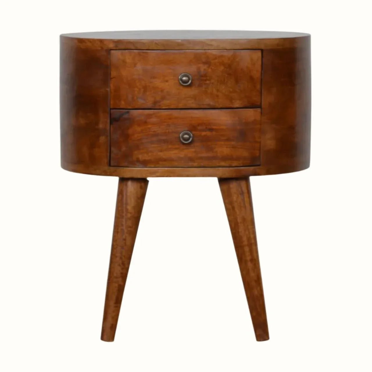 Molina Bedside Table, Medium - Chestnut Bedside Tables - Bokel Home