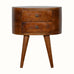 Molina Bedside Table, Medium - Chestnut Bedside Tables - Bokel Home