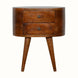Molina Bedside Table, Medium - Chestnut Bedside Tables - Bokel Home