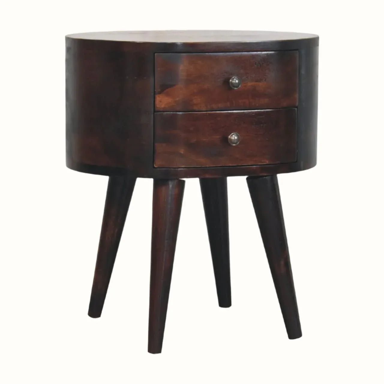 Molina Bedside Table, Medium - Light Walnut Bedside Tables - Bokel Home