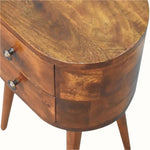Molina Bedside Table, Small - Chestnut Bedside Tables - Bokel Home