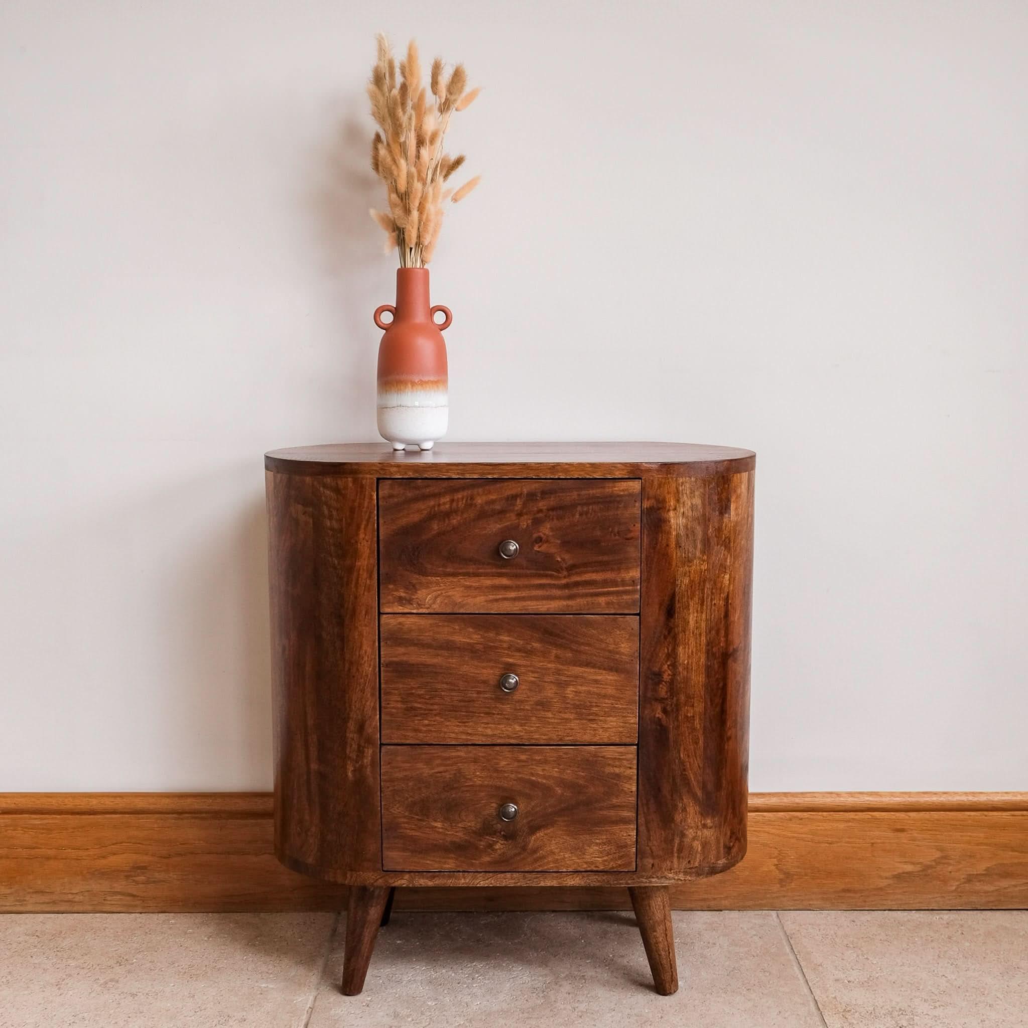 Molina Cabinet, Small - Chestnut Chest of Drawers - Bokel Home