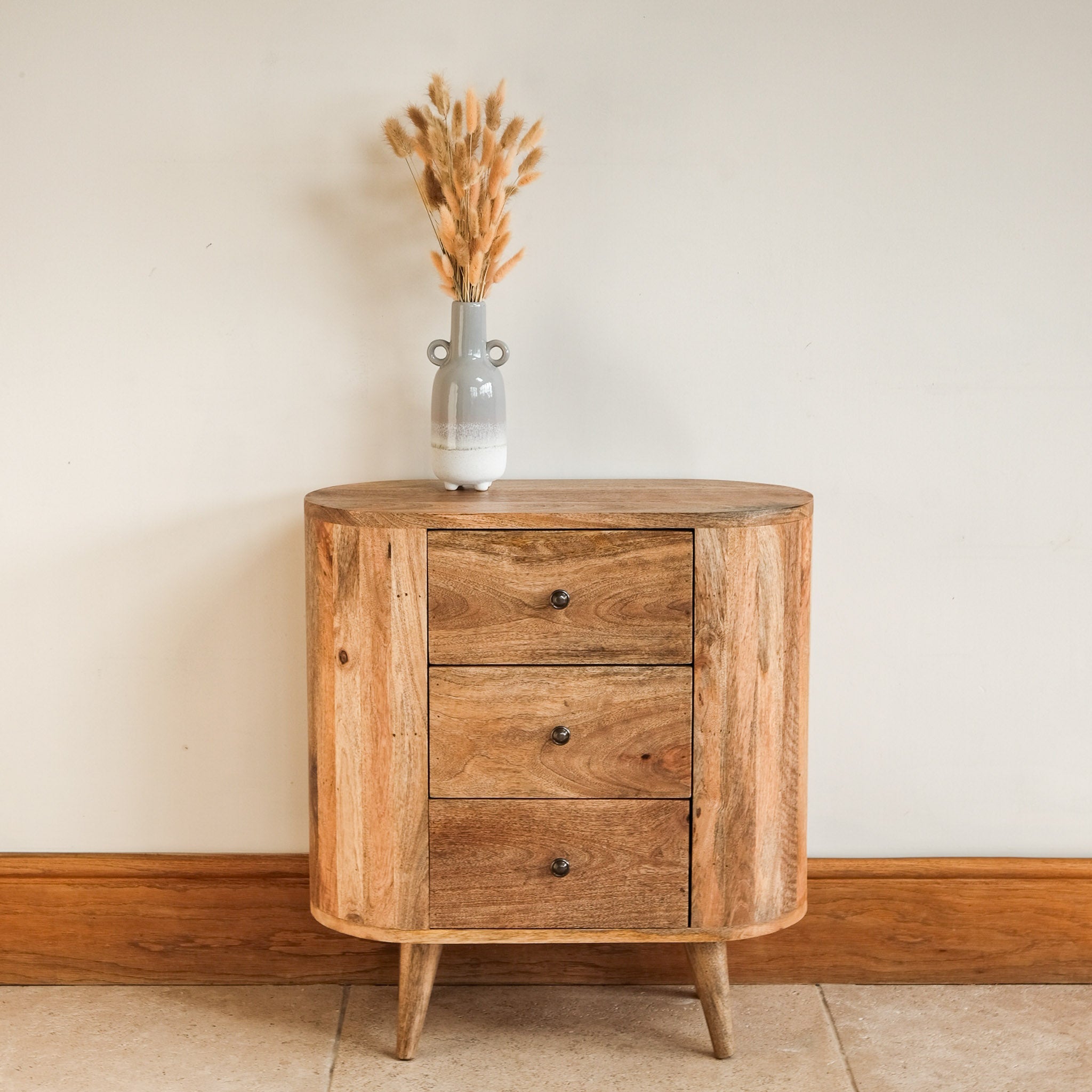 Molina Cabinet, Small - Natural Chest of Drawers - Bokel Home