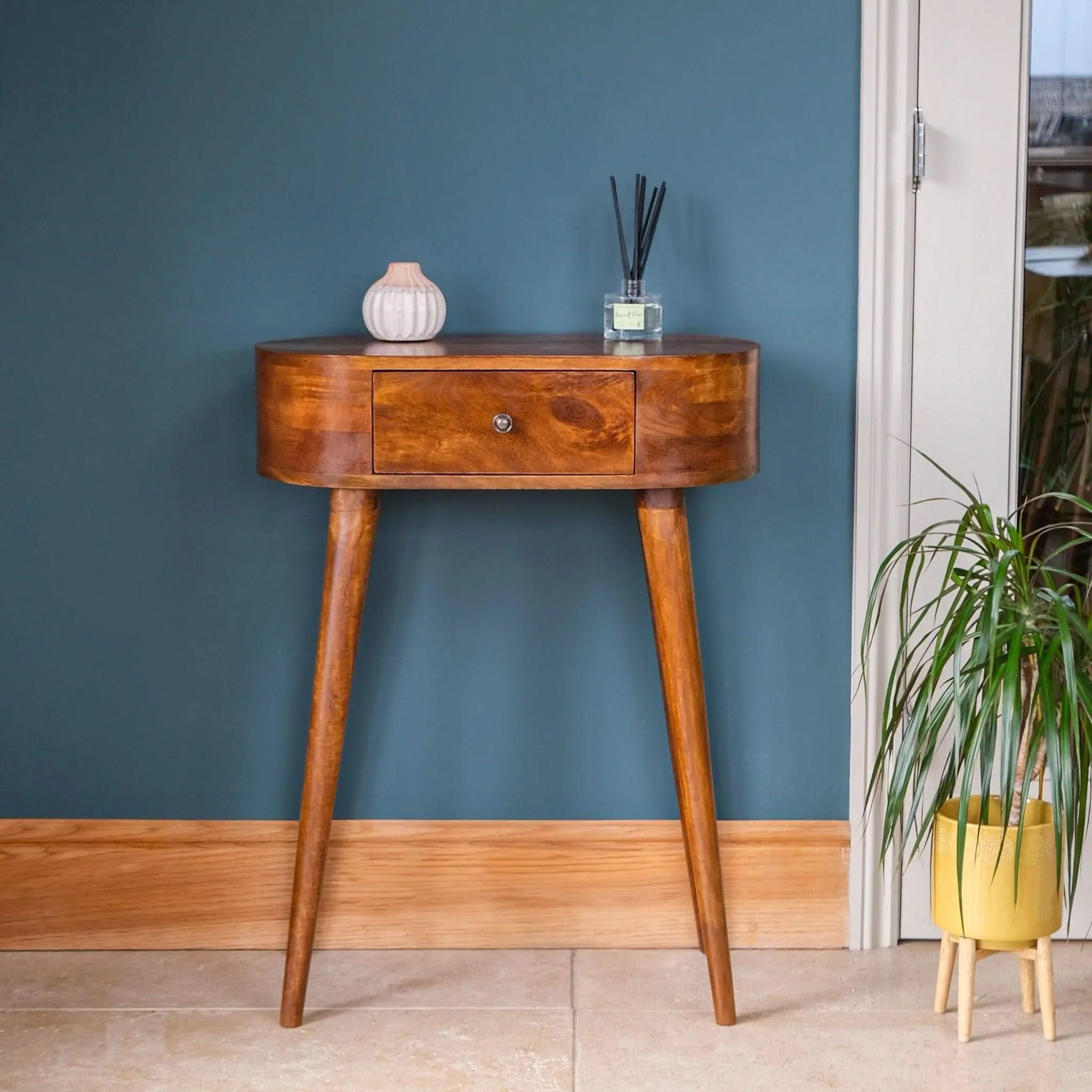 Molina Console Table, Small - Chestnut Console Tables - Bokel Home