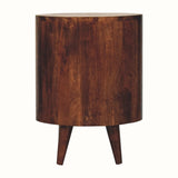 Molina Open Bedside Table 1 Drawer, Medium - California Walnut Bedside Tables - Bokel Home
